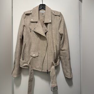 Chic Tan Biker Jacket